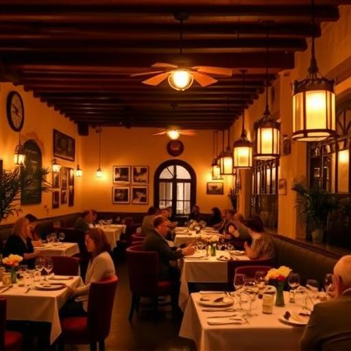 Ambiente acogedor del restaurante El Sol Andaluz con comensales disfrutando de la comida